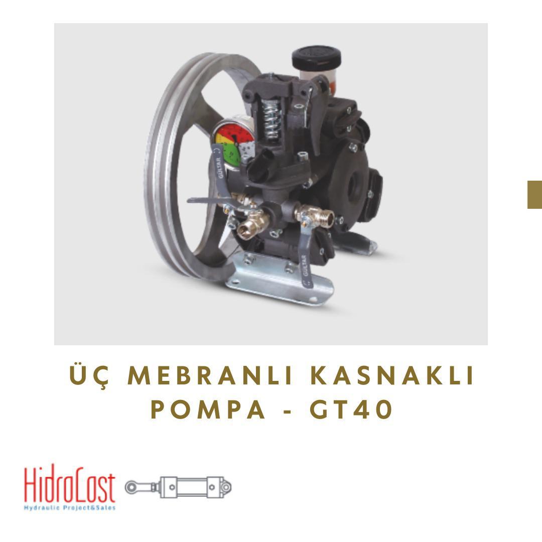 Üç Mebranlı Kasnaklı Pompa